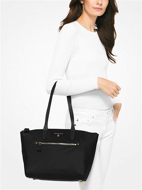 michael kors kelsey tote purple|kelsey medium nylon tote bag.